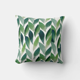 Moderne grüne Bohemische Natur Kissen