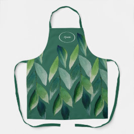Moderne grüne Bohemische Natur Schürze