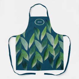 Moderne grüne Bohemische Natur Schürze