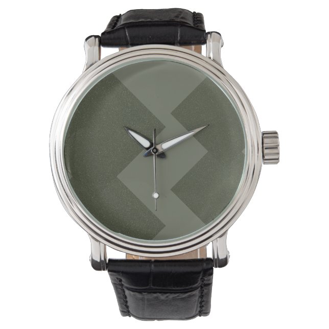 Moderne grüne e Uhr (Vorderseite)