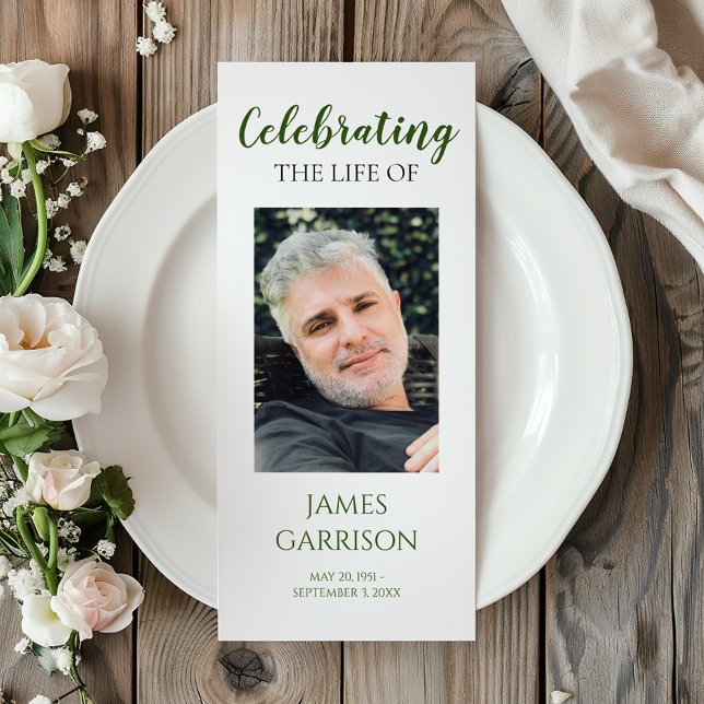 Moderne Grüne Feier des Programms zur Erinnerung a Werbekarte (Von Creator hochgeladen)