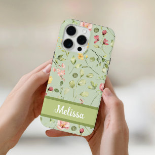 Moderne Grüne Frühlingsfrühlingssonne Wildblumen Case-Mate iPhone Hülle