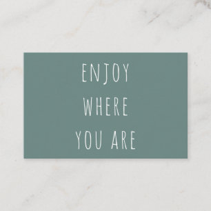 Moderne Grüne genießen, wo Sie positive Angebote s Visitenkarte