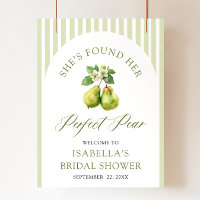 Moderne grüne Gingham Perfect Pear Brautparty