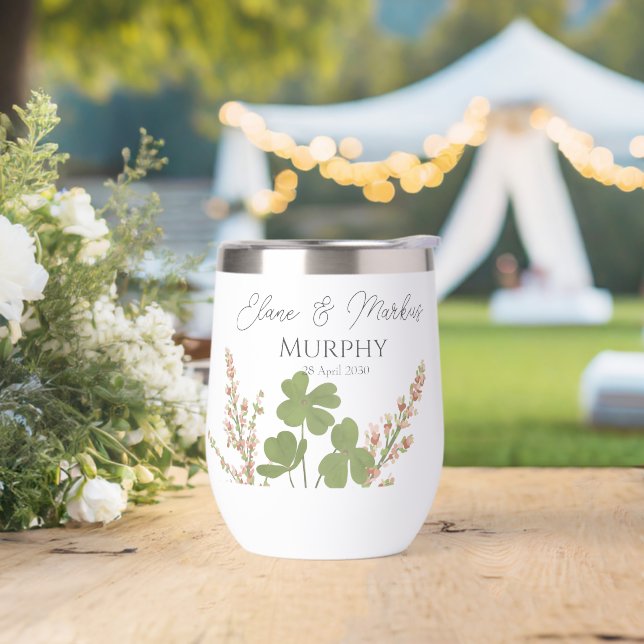Moderne grüne Irische Leaf Clover Wedding (Hochzeit)