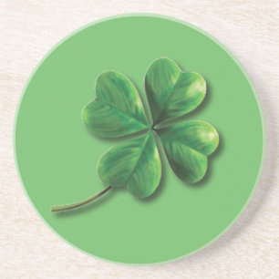 Moderne Grüne Irische Shamrock Getränkeuntersetzer