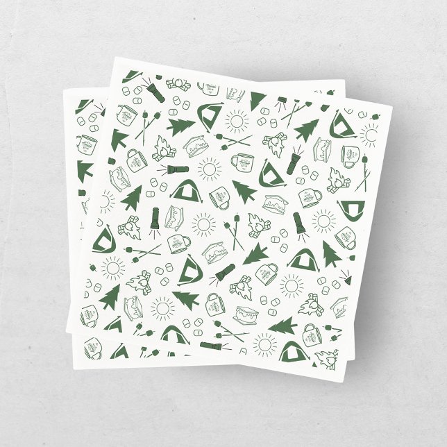 Moderne grüne Junggesellinnen-Wochenendfreizeit im Serviette (Von Creator hochgeladen)