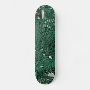 Moderne grüne Pflanze Botanisches Design Skateboard