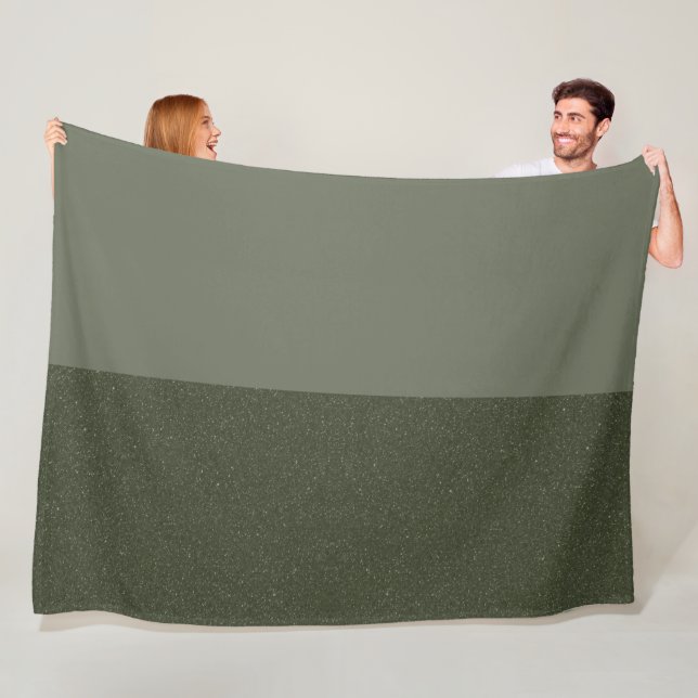 Moderne grüne Split Fleece Blanket (Beispiel)