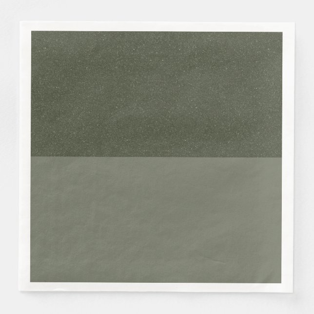 Moderne grüne Split Napkin - individuell anpassbar Serviette (Vorderseite)