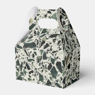 Moderne grüne Terrazzo Geschenkschachtel