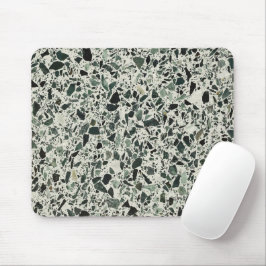 Moderne grüne Terrazzo Mousepad