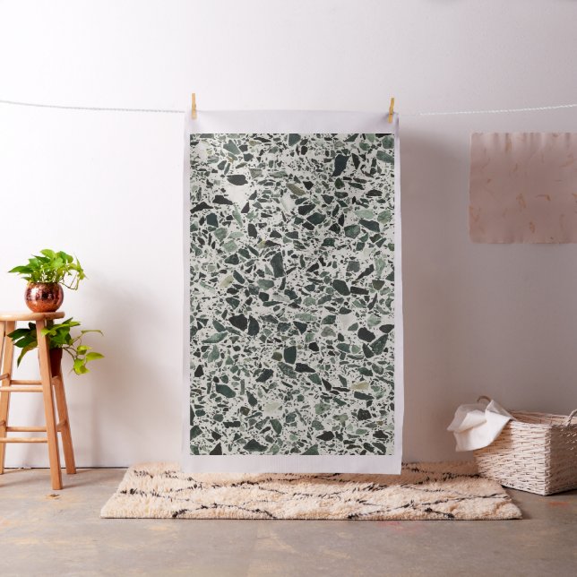 Moderne grüne Terrazzo Stoff (Beispiel)