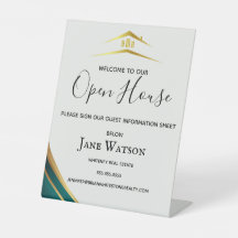 Moderne grüne und goldene Immobilien