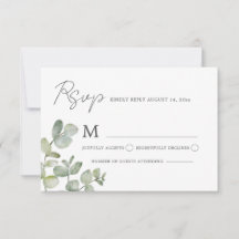 Moderne grüne und weiße botanische Hochzeit