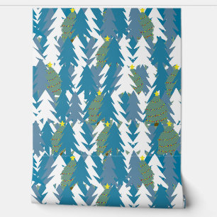 Moderne, grüne und weiße Weihnachten Tapete