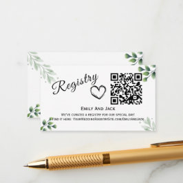 Moderne Grünflächen QR Code Einladung