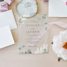 Moderne Grünpflanzen Hochzeit im Frühling