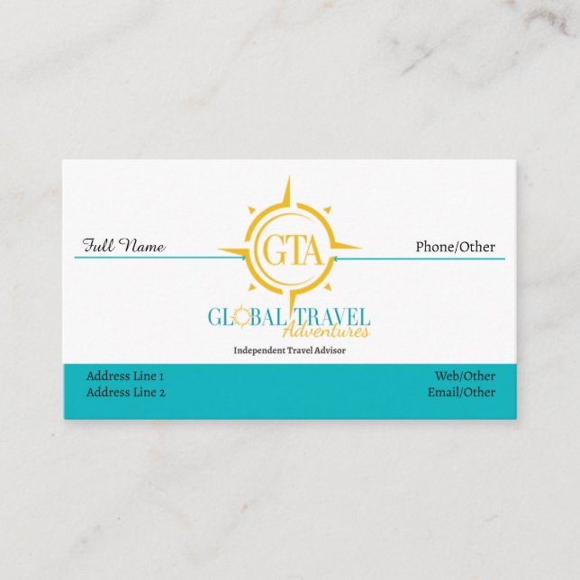 Moderne GTA-Visitenkarten Visitenkarte (Vorderseite)