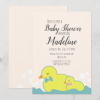 Moderne Gummienten Beige Baby-Party