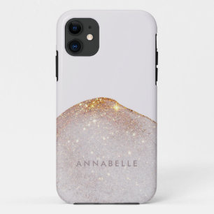 Moderne gürtelgoldene Aquarellformen, einfach eleg Case-Mate iPhone Hülle