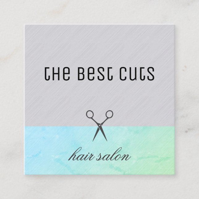 Moderne Haar-Stylist Ernennung Terminkarte (Vorderseite)