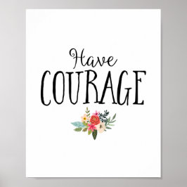 Moderne haben Courage Kinderzimmer Art Poster