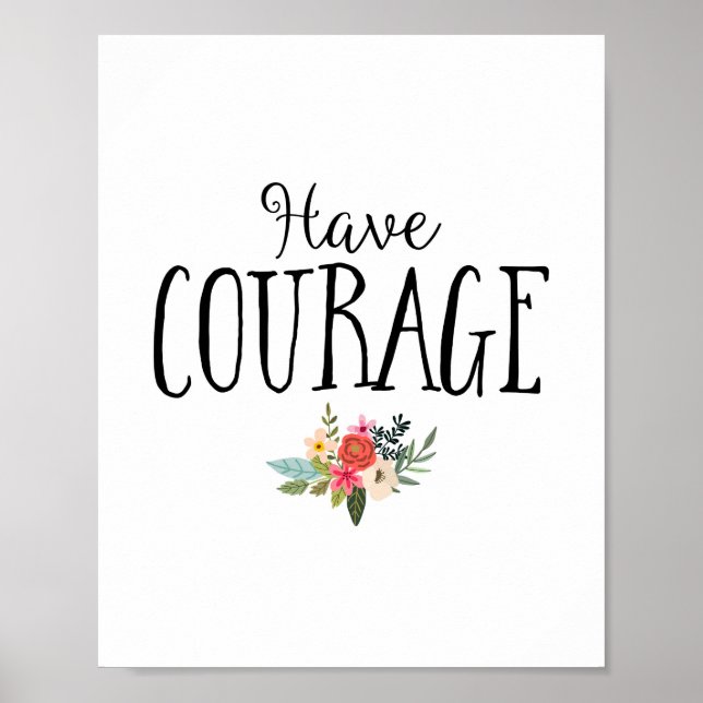 Moderne haben Courage Kinderzimmer Art Poster (Vorne)