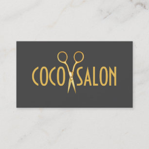 Moderne Hair Salon Business Card Visitenkarte