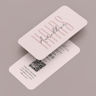 Moderne Hair Stylist Ästhetik Pink Friseurin Visitenkarte