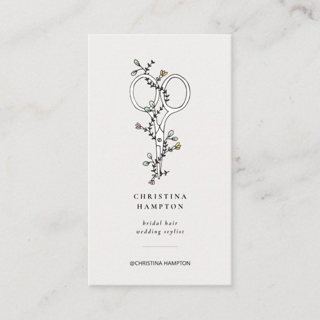 Moderne Hair Stylist Visitenkarte (Vorderseite)