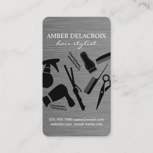 Moderne Hair Stylist Visitenkarte