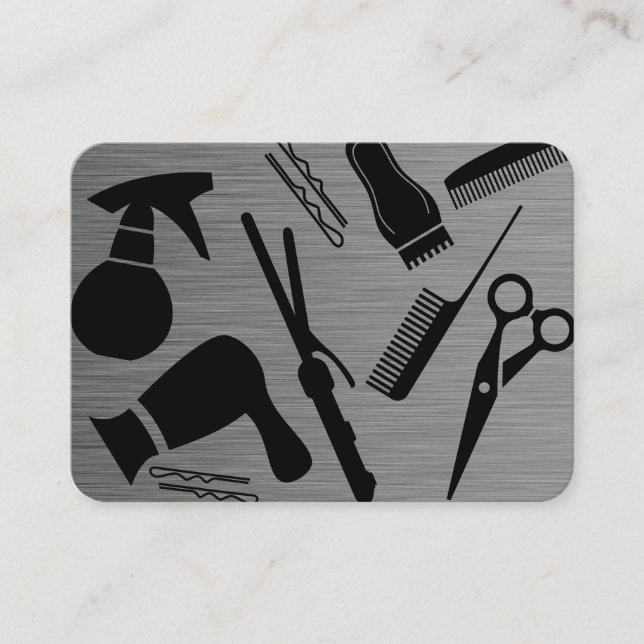 Moderne Hair Stylist Visitenkarte (Vorderseite)