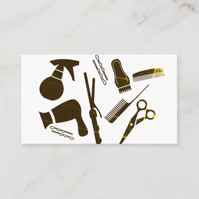 Moderne Hair Stylist Visitenkarte (Vorderseite)