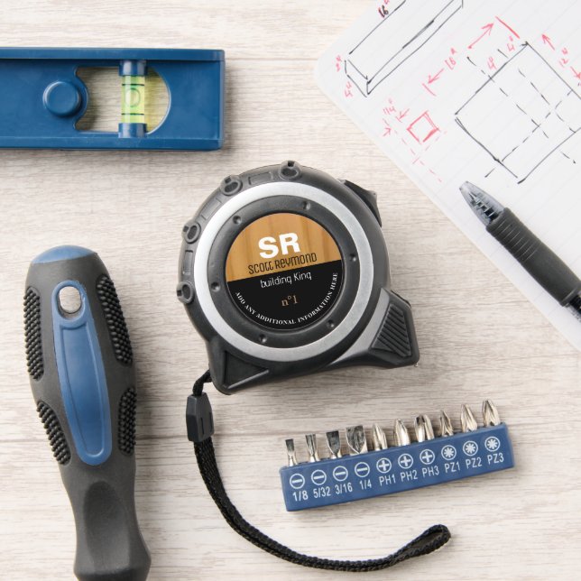 Moderne Halb-Imitate Holztäfelung Gebäude King Maßband (Werkstatt)