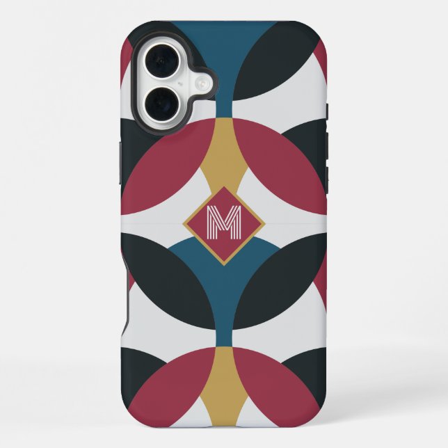 Moderne Halbmonde iPhone Hülle (Rückseite)