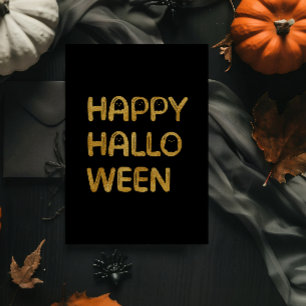 Moderne Halloween-Folie Karte