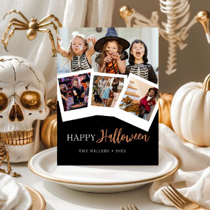 Moderne Halloween-Fotokarte