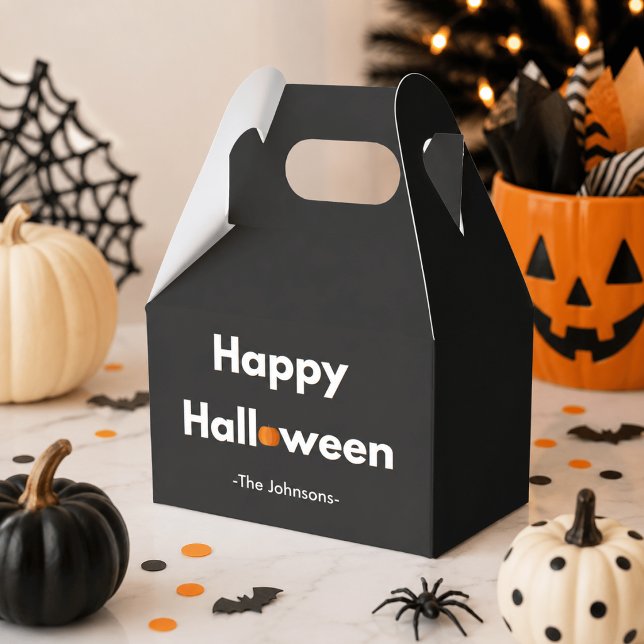 Moderne Halloween-Gefallen-Box - Personalisiert Geschenkschachtel (Von Creator hochgeladen)