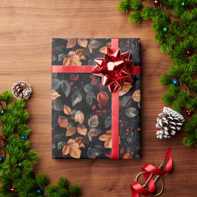 Moderne Halloween-Herbstlaube Geschenkpapier (Feiertagsgeschenk)