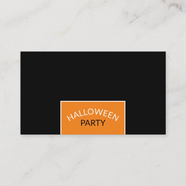 Moderne Halloween-Party Ticket Einladung (Vorderseite)