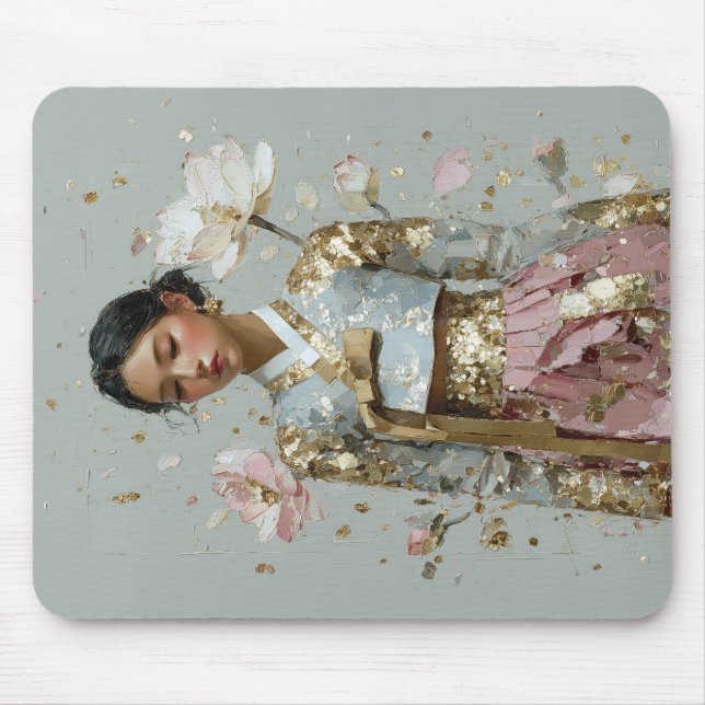 Moderne Hanbok-Kunst drucken Mousepad (Vorne)