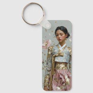 Moderne Hanbok-Kunst drucken Schlüsselanhänger