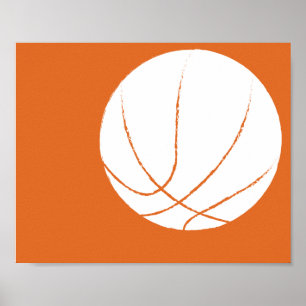 Moderne Handgemalte Basketball Art - 1 von 6 Poster