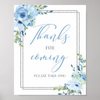 Moderne handgeschriebene blaue Dankbarkeit für das