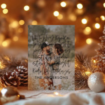 Moderne handgeschriebene Fotokarten Holiday Foto C