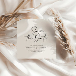 Moderne handgeschriebene Hochzeitsankündigung Save The Date