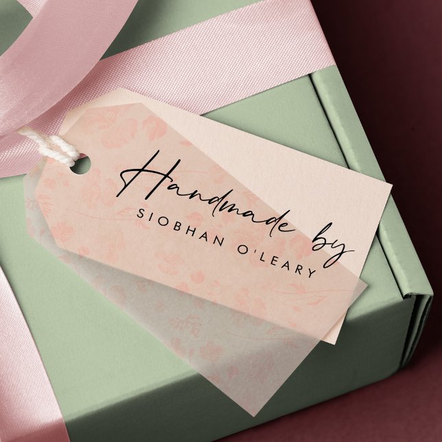 Moderne handgeschriebene Kalligraphie "Handmade by Gummistempel (Von Creator hochgeladen)