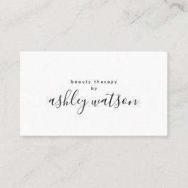 Moderne, handgeschriebene Kalligraphie Schlicht Visitenkarte