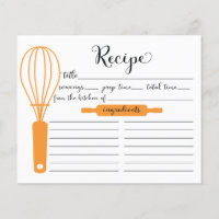 Moderne handgeschriebene Mandarine Whisk Rezept Ca